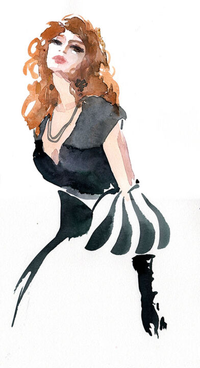 Illustration de mode - Noir et blanc 绘画