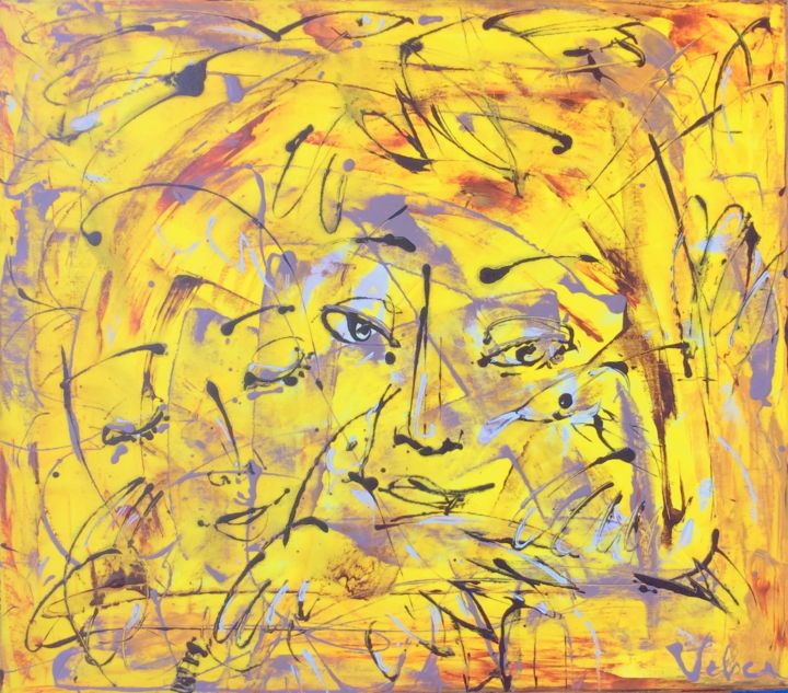 Happiness 绘画, 27.6x31.5 in