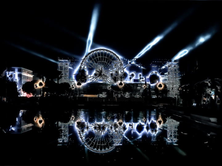 Photography titled "LA ROUE DE NICE, LA…" by Blaise Lavenex, Original Artwork