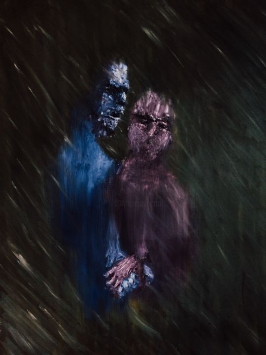 Painting titled "Thrill is gone" by Alec Rembratt, Original Artwork, Oil