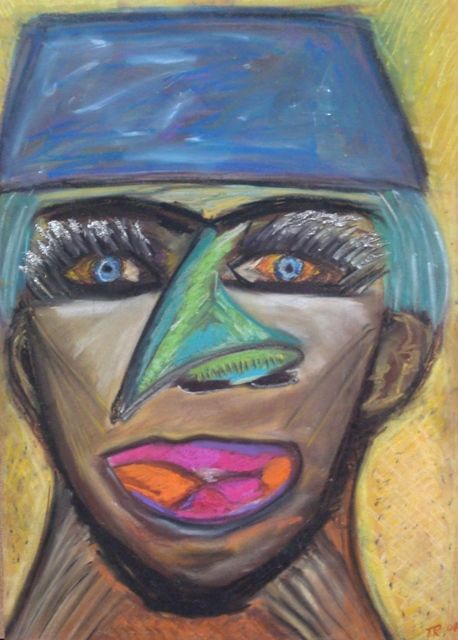Painting titled "Peasent" by Tijana Radovic, Original Artwork, Pastel