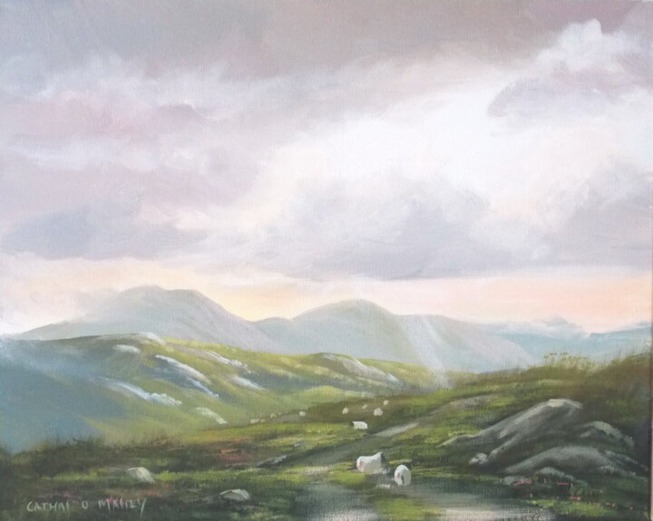 제목이 "road to connemara"인 미술작품 Cathal O Malley로, 원작, 아크릴