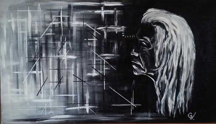 Peinture intitulée "Need to find the ci…" par Graywolf Rm (Indian Héritage Arts), Œuvre d'art originale, Acrylique Monté sur…