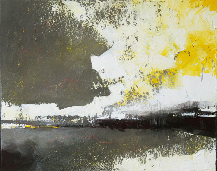 Painting titled "Fantasy landscape 0…" by Jan Aanstoot, Original Artwork, Oil