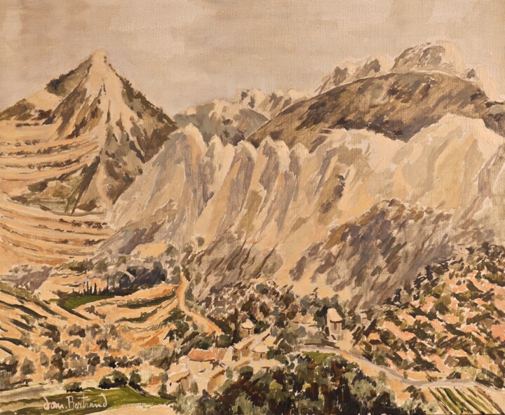 Peinture intitulée "Les Dentelles au ma…" par Dominique Bertrand, Œuvre d'art originale, Huile
