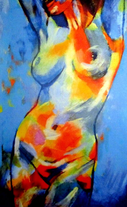 "Desire" 绘画, 28x16.5 in