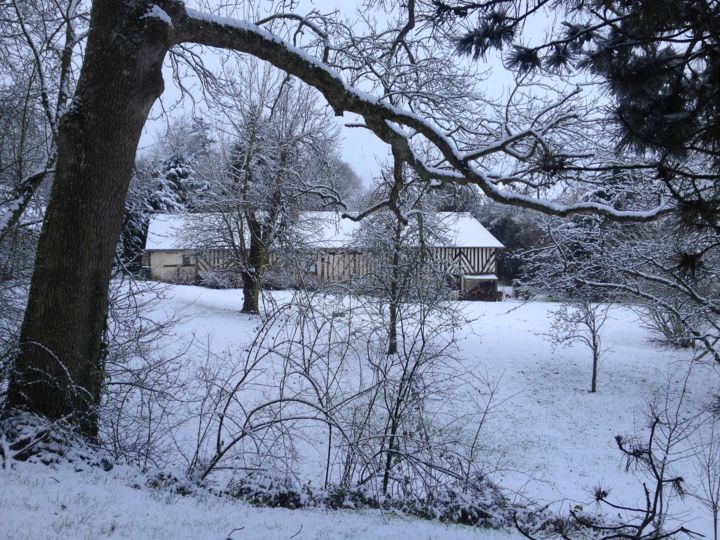 Chaumière sous la Neige