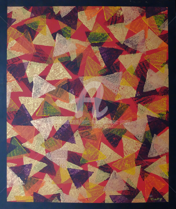 Peinture intitulée "TRIANGLES" par Jean-Marc Philippe (Jimpy), Œuvre d'art originale, Acrylique