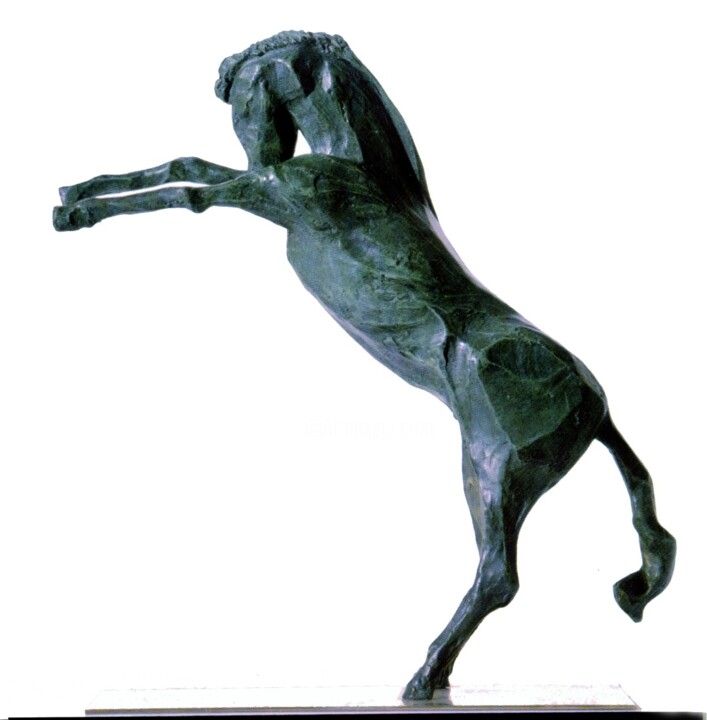 「ANGRY HORSE - metal…」というタイトルの彫刻 Roberto Tagliazucchiによって, オリジナルのアートワーク, ブロンズ