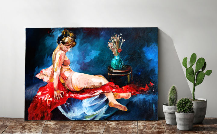 Painting titled "Невинность" by Bloom, Original Artwork, Oil