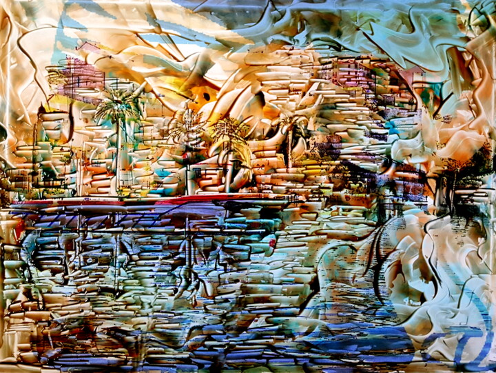 Peinture intitulée "In Balagna" par Pierre-Paul Marchini, Œuvre d'art originale, Huile