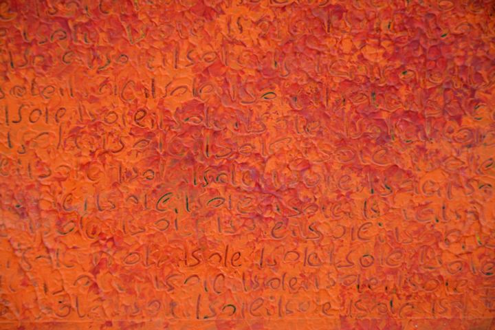 Painting titled "Soleil" by Flojo, Original Artwork, Acrylic