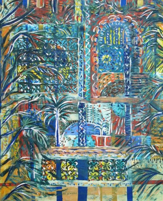 Peinture intitulée "DESIR D'ORIENT" par Catherine Martel, Œuvre d'art originale