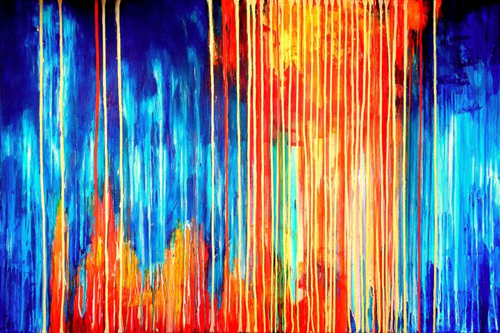 Painting titled "The Emotional Creat…" by Carla Sá Fernandes, Original Artwork, Acrylic Mounted on Wood Stretcher frame