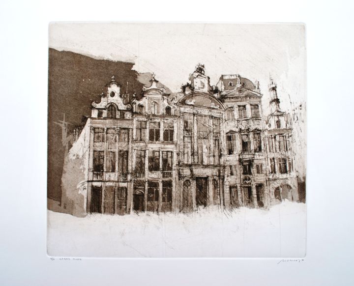 Printmaking titled "MARCON L. - Grand P…" by Special Offers, Original Artwork, Etching