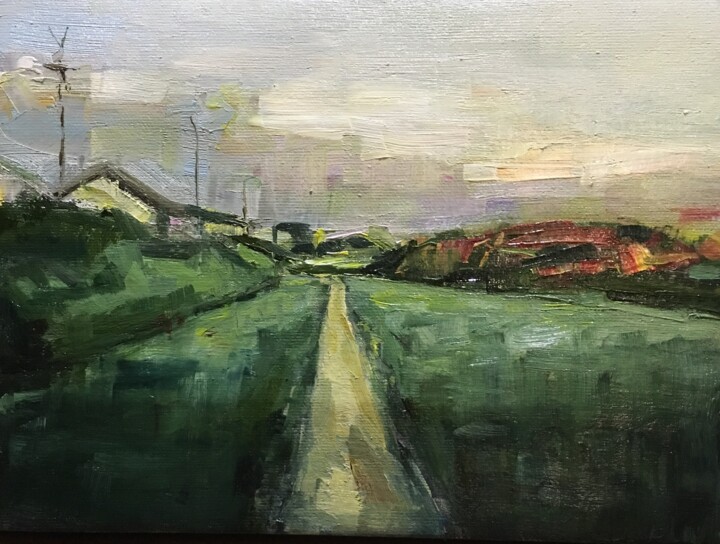 "Memories of autumn…" başlıklı Tablo Vsevolod Chistiakov tarafından, Orijinal sanat, Petrol