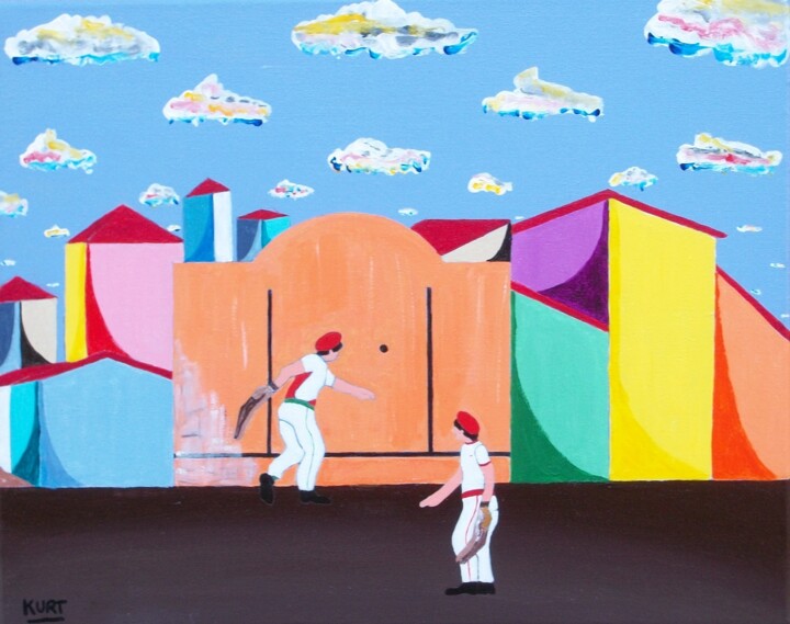 Chistera Party 绘画, 15.8x19.7 in