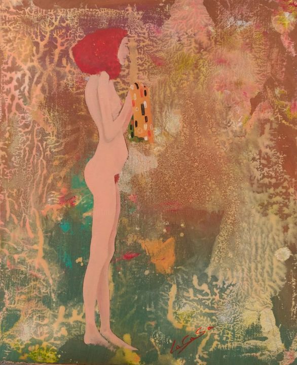 Painting titled "La fuerza de la vida" by Lacasa, Original Artwork, Oil