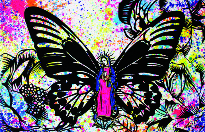 Arts numériques intitulée "Lithographie "Hopes…" par Ann'Soco, Œuvre d'art originale, Papier