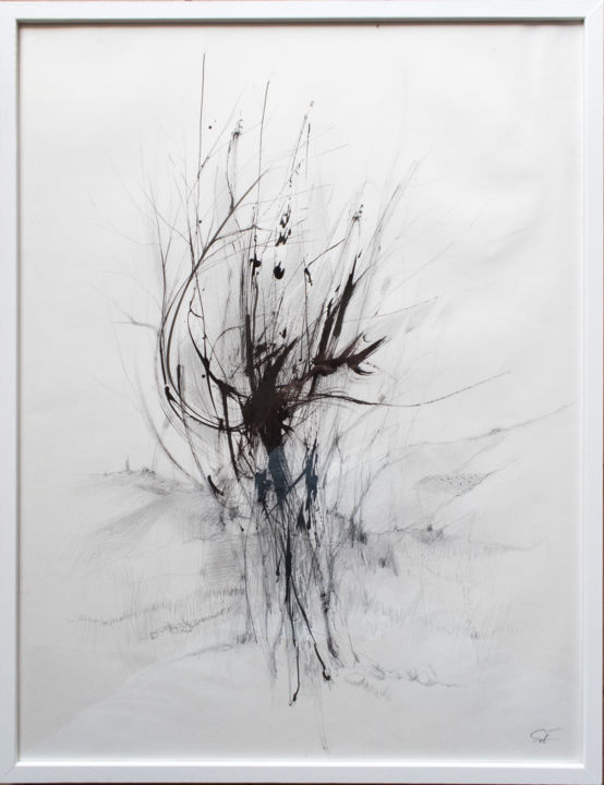 Le Saule Drawing, 25.6x19.7 in