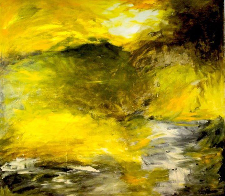 Peinture intitulée "La vie 3, Acrylique…" par Briga, Œuvre d'art originale, Acrylique