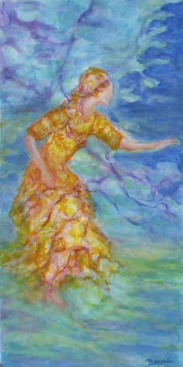 LA DAME DU LAC 绘画, 23.6x11.8 in