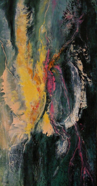 Peinture intitulée "Variation 1" par Catherine Dufrene (Katy), Œuvre d'art originale, Huile
