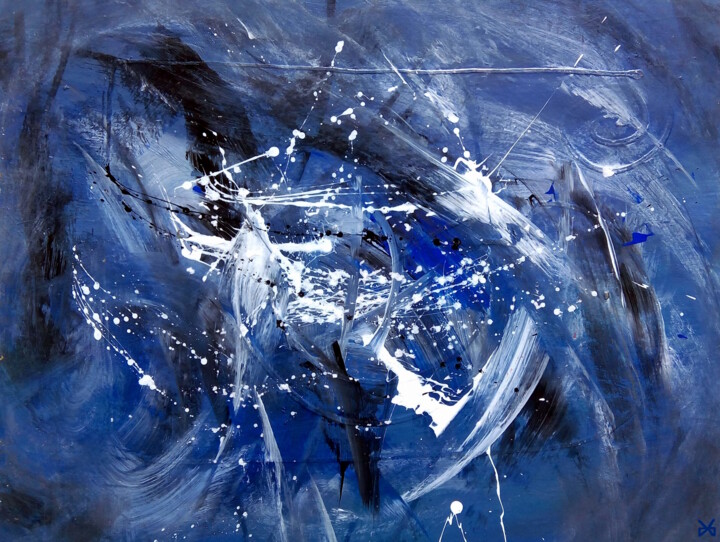 绘画 标题为“Mermanescence - Abs…” 由Davidian Gotis Abstraction Abstraite, 原创艺术品, 丙烯