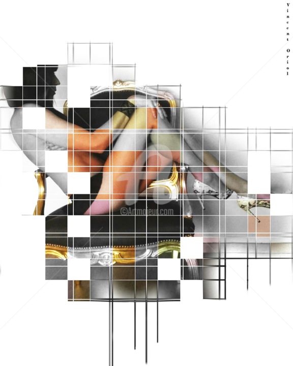 Arte digitale intitolato "" French charm "" da Vincent Oriol, Opera d'arte originale, Pittura digitale