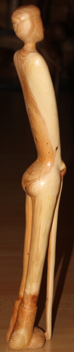 Scultura intitolato "Berger" da Max Bernard, Opera d'arte originale, Legno
