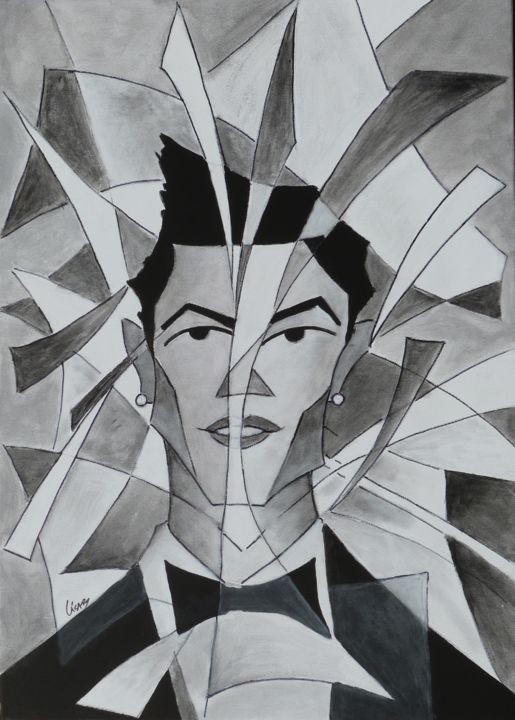 Malerei mit dem Titel "Cristiano Ronaldo" von César Azevedo, Original-Kunstwerk, Acryl Auf Keilrahmen aus Holz montiert