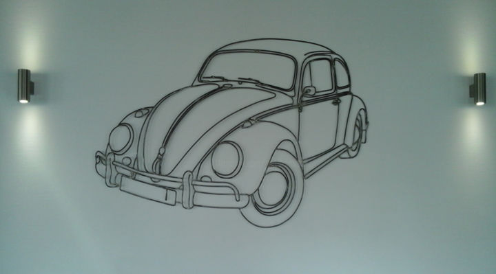 Coccinelle 雕塑, 42.1x58.3 in