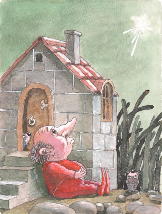 Tekening getiteld "fairy tales / conte…" door Dmitriy Trubin, Origineel Kunstwerk