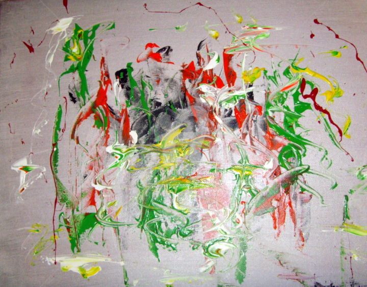 Peinture intitulée "abstrait-acrylique-…" par Didier Duclos, Œuvre d'art originale, Acrylique