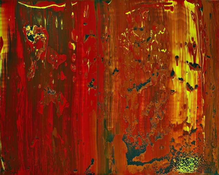 Peinture intitulée "Flame Game" par Gayane Karapetyan (Gaya), Œuvre d'art originale, Acrylique