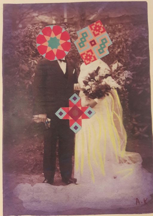 Kolaże zatytułowany „Lovers 2” autorstwa As Maken, Oryginalna praca