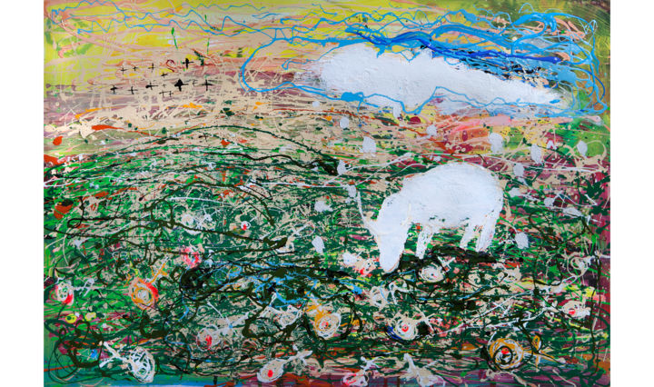 Painting titled "latvia-evija-freide…" by Efs, Original Artwork, Oil