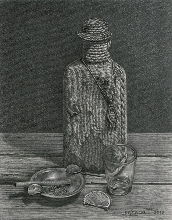 Aïe tequila 图画, 8.3x6.5 in