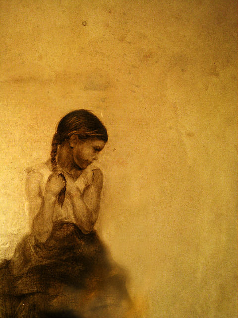 Drawing titled "Looking at nothing" by Mateusz Witek, Original Artwork