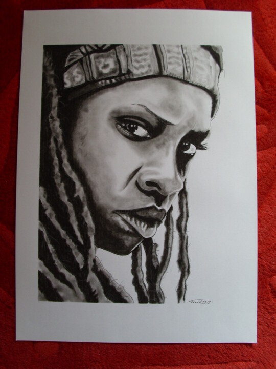 Drawing titled "The walking dead Mi…" by Franck Lepeuple, Original Artwork, Other