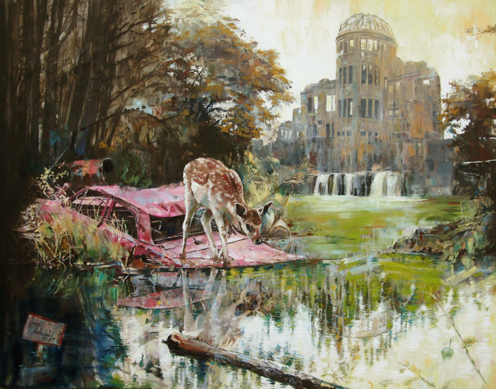 One hundred and ten years later 绘画, 43.3x55.1 in