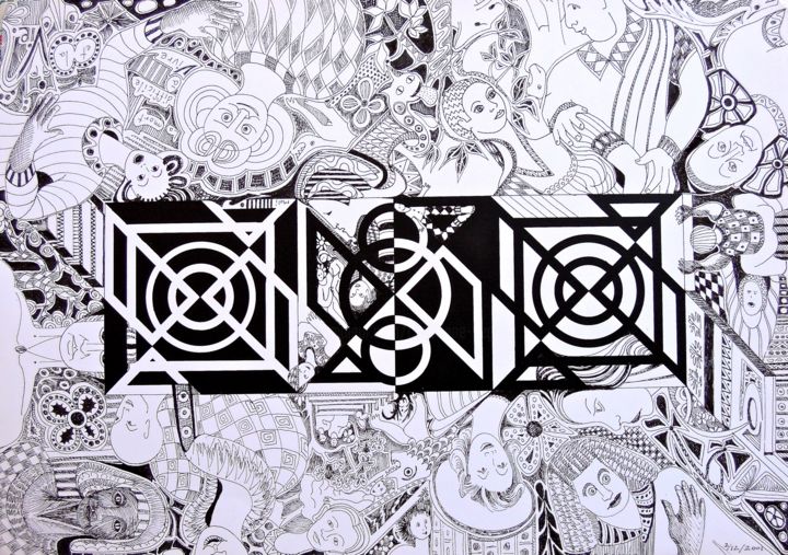 图画,  11.8x16.5 in 
