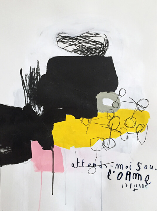 Peinture intitulée "ATTENDS-MOI SOUS L'…" par Luc Pierre, Œuvre d'art originale, Acrylique