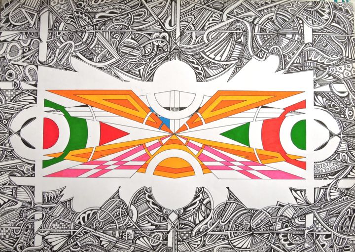 图画,  11.8x16.5 in 