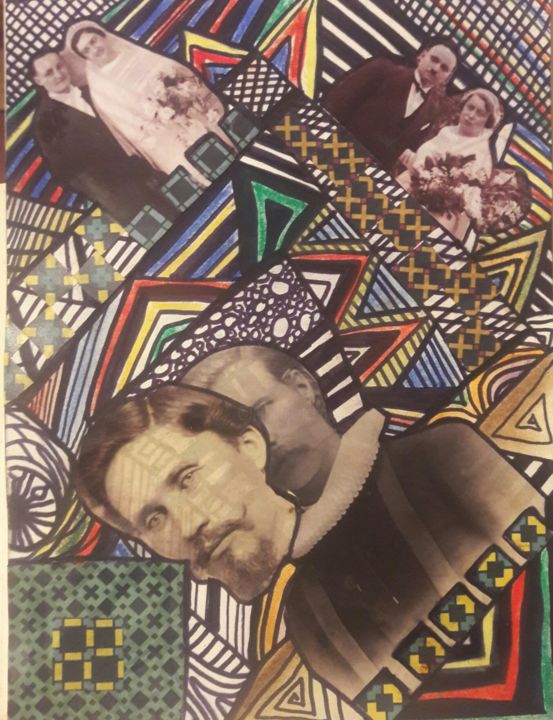 Kolaże zatytułowany „Double” autorstwa As Maken, Oryginalna praca