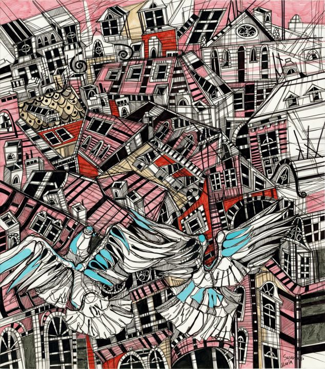 图画,  22.4x19.7 in 