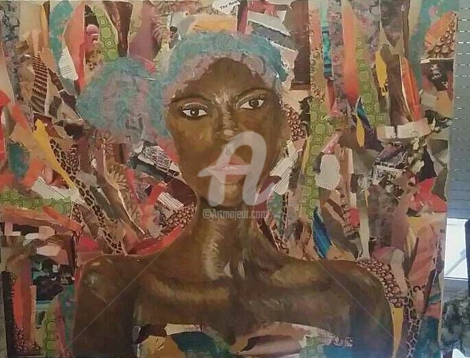 Painting titled "antillaise" by Maier Salomé, Original Artwork