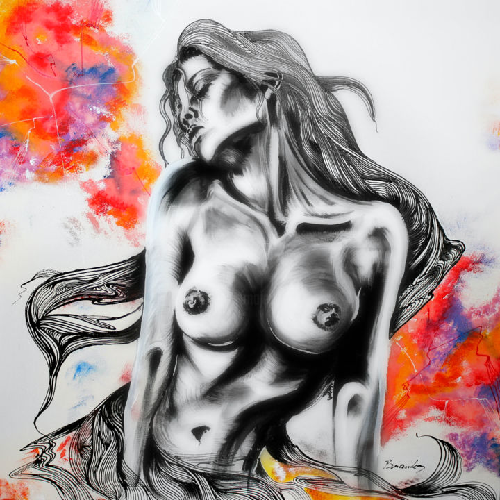 Painting titled "Her name is Rio" by Branka, Original Artwork, Acrylic