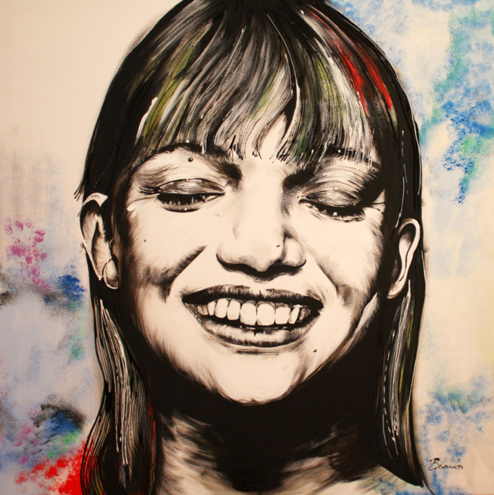 Painting titled "Maria" by Branka, Original Artwork, Acrylic