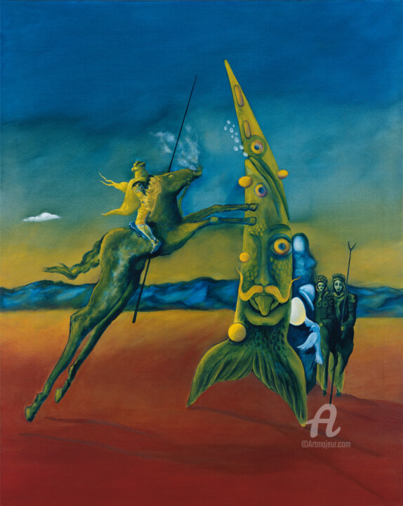 Unerklärliche Fischerscheinung 绘画, 39.4x31.5 in